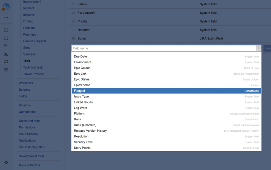 Issue management section