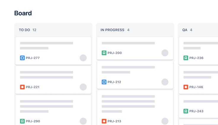 Screenshot van Jira backlog