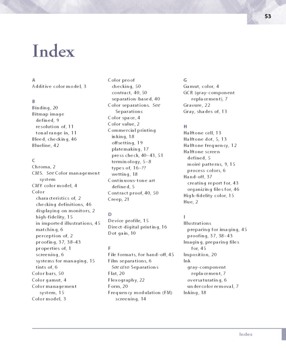 Shows a nonclustered index relative to the table