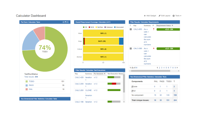 Xray Calculator Dashboard