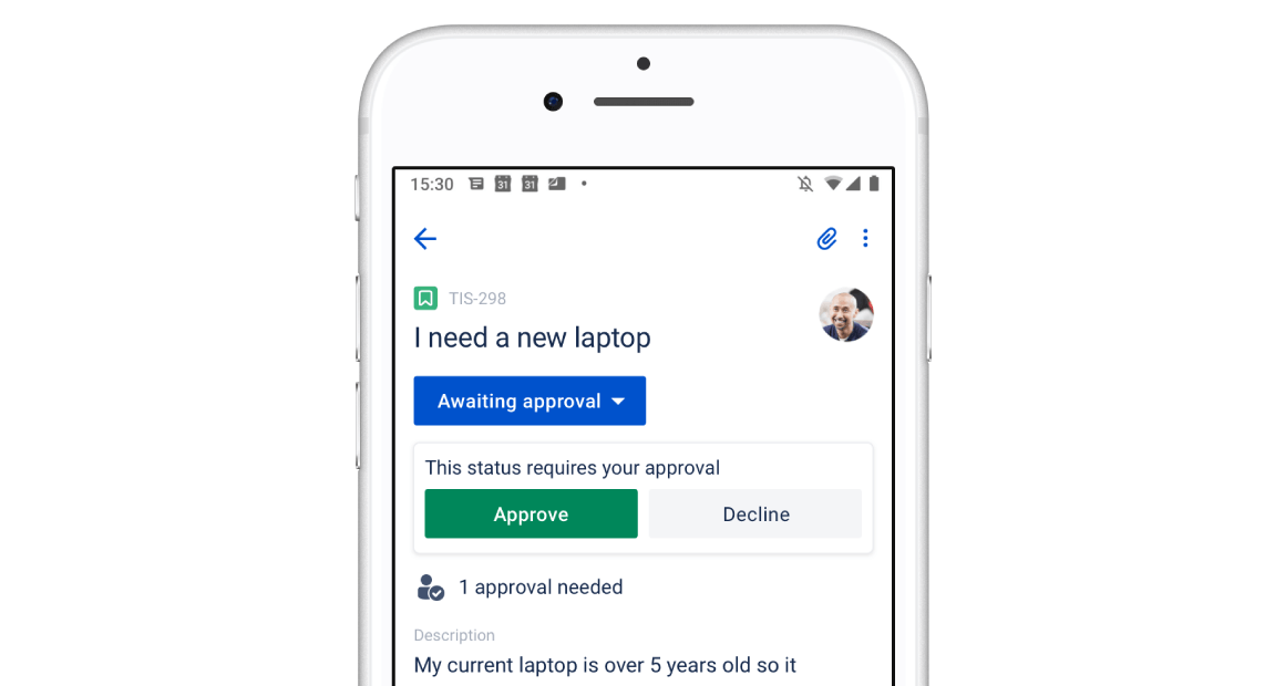 Jira Service Desk mobile screenshot