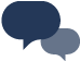 Message bubbles icon