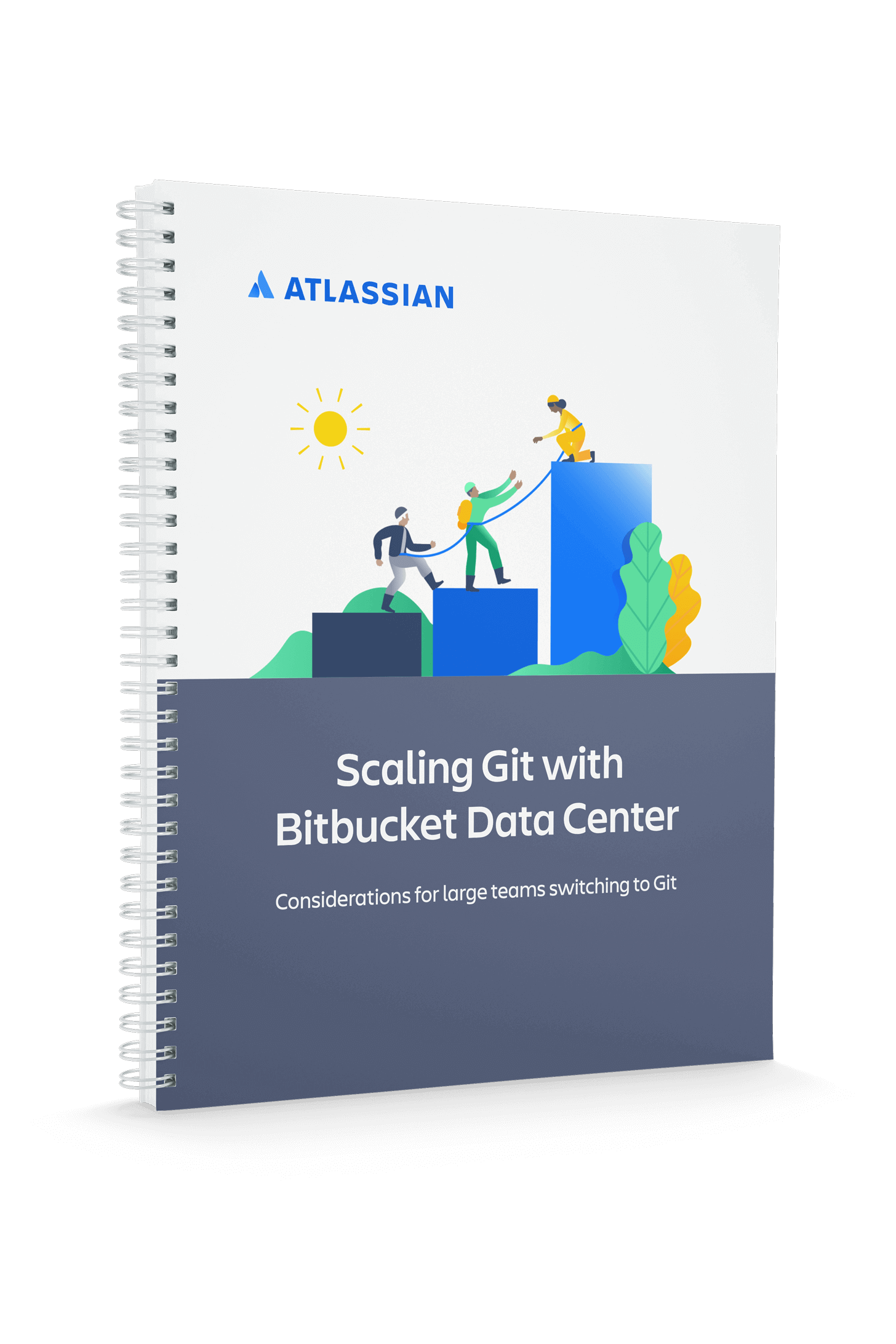 Skalowanie Git za pomocą Bitbucket Data Center — okładka