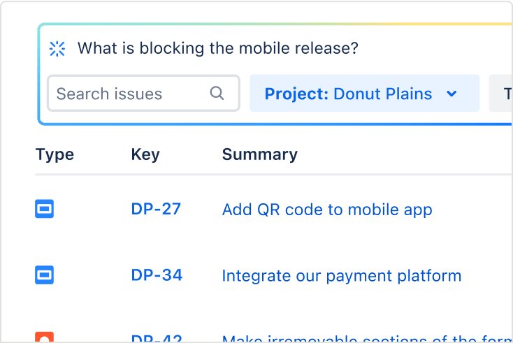 Trova i ticket in Jira