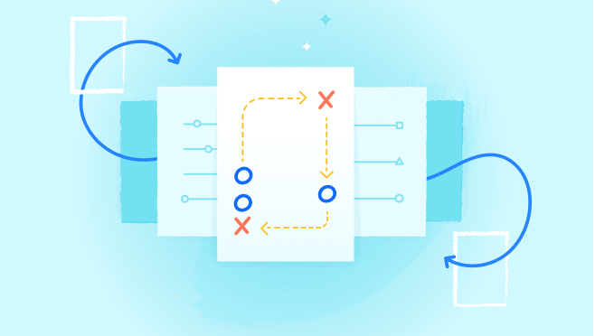 Ilustración de manual de estrategias del equipo