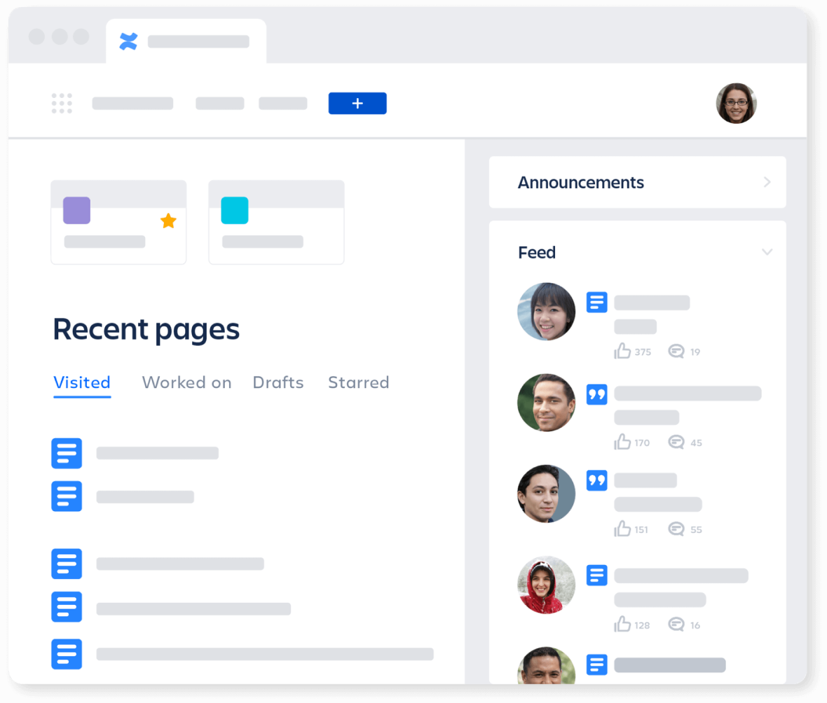 Software de gestão de conhecimento com Confluence