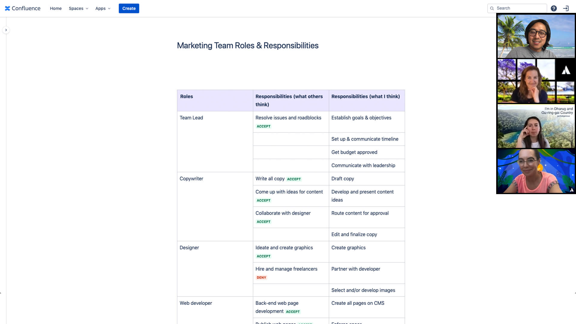 Teammitglieder, die per Videochat diskutieren