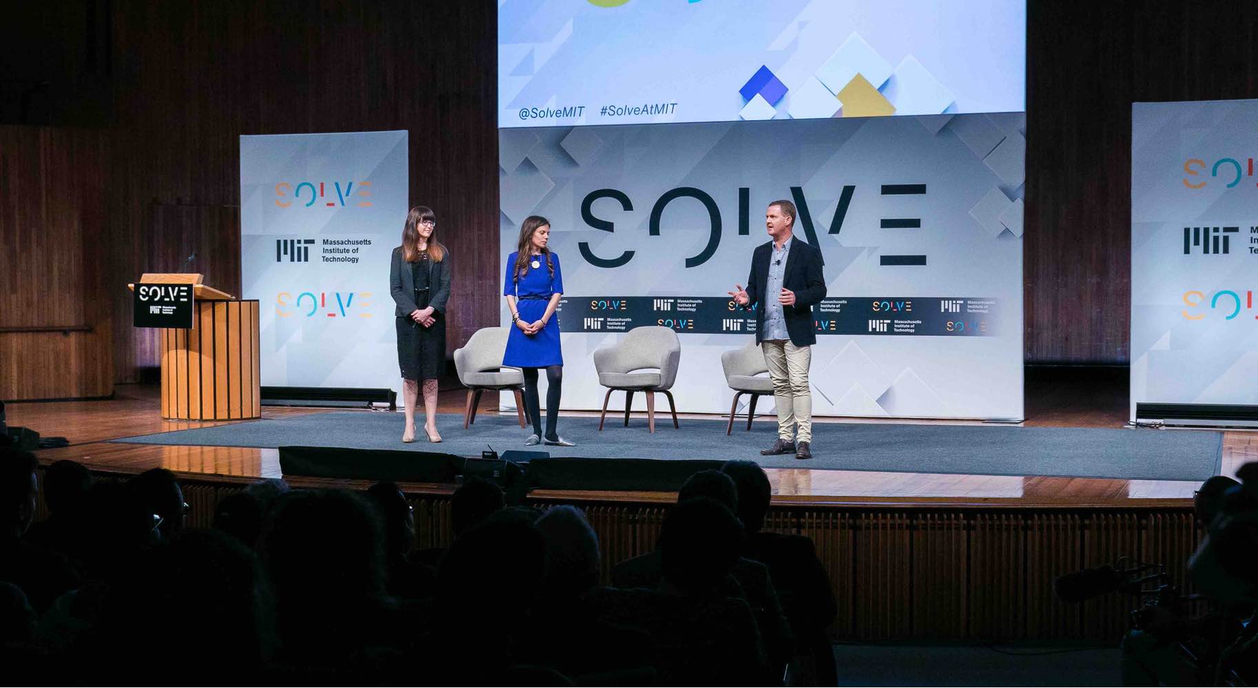 People giving presentation