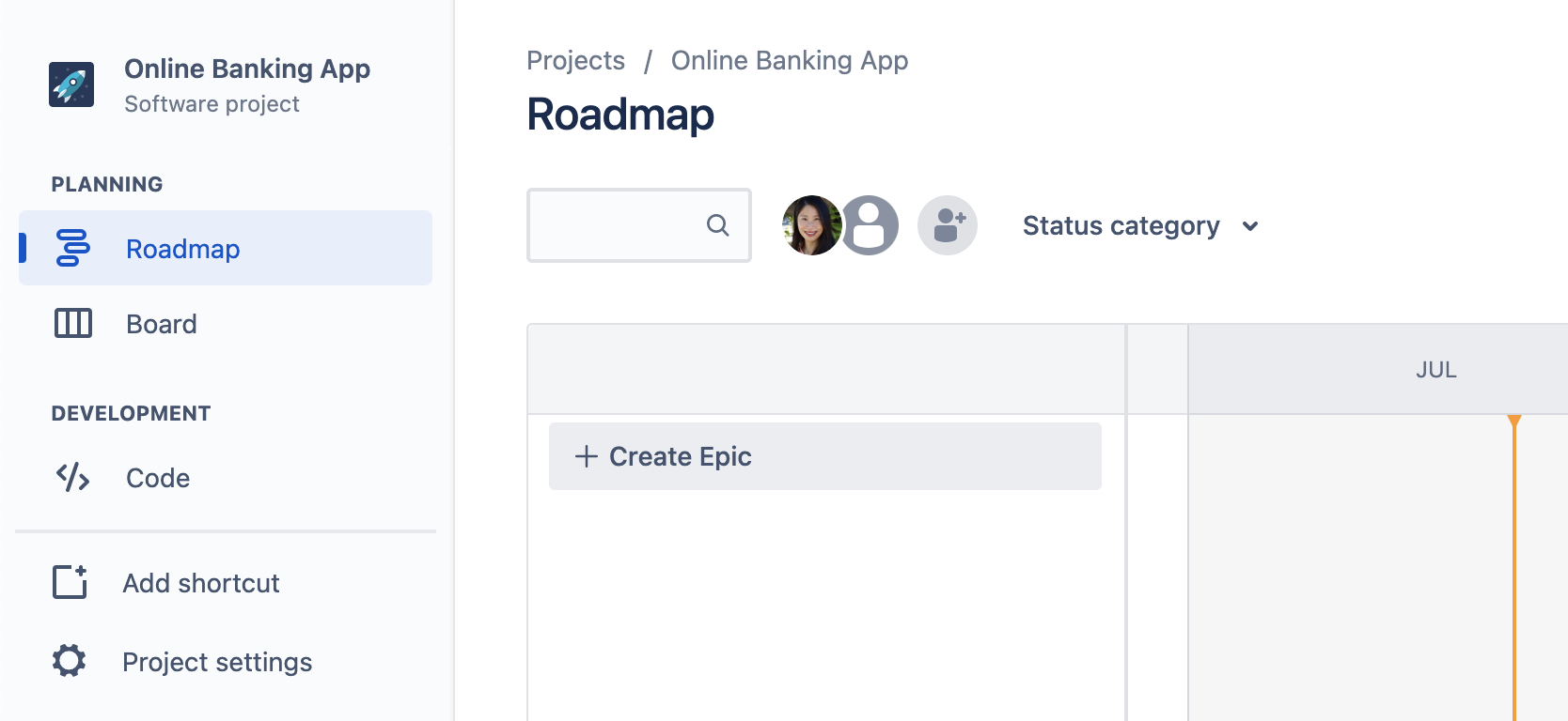 在 Jira 中创建路线图