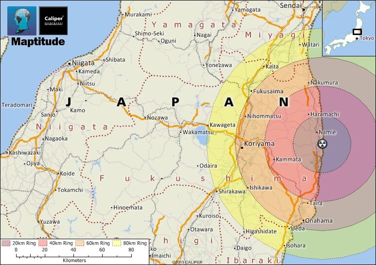 Fukushima map