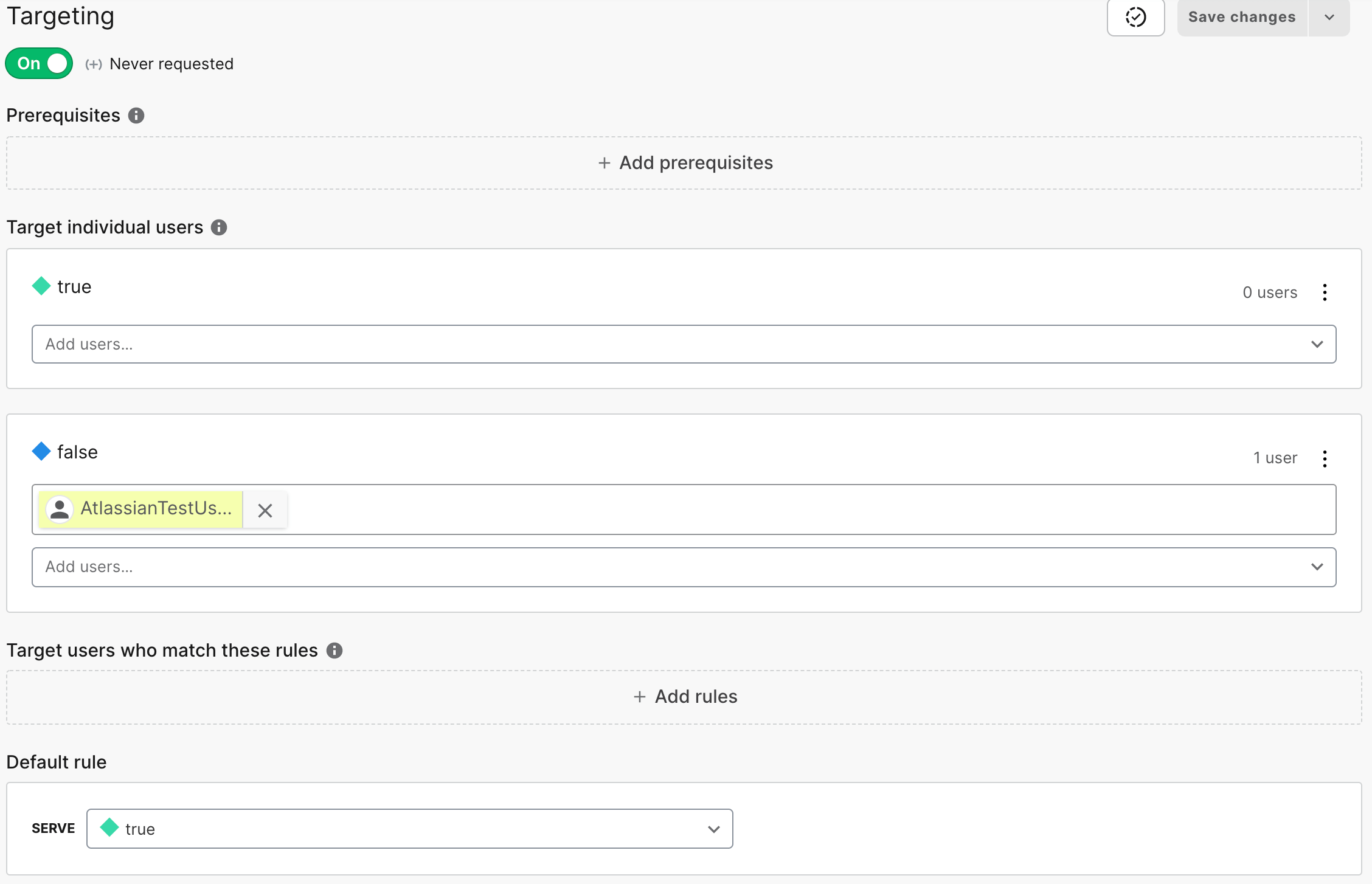 Screenshot: Benutzer-Targeting