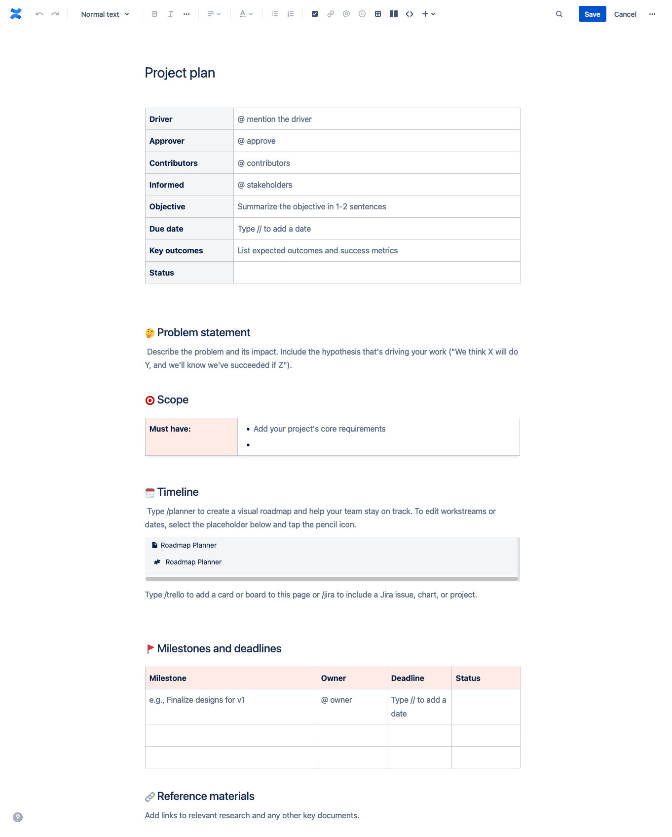 Project plan template  Atlassian In Compliance Monitoring Report Template