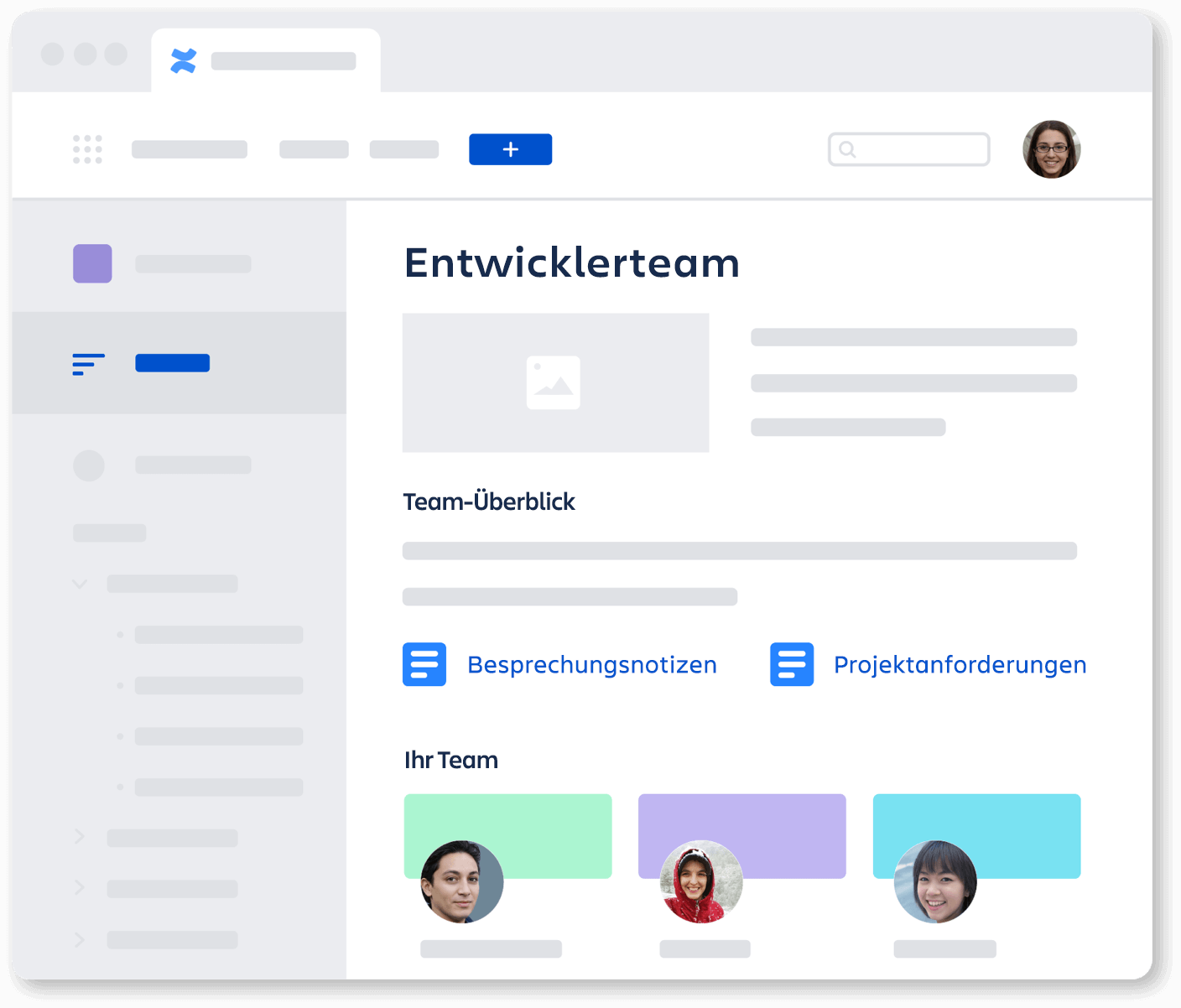 Grafik: Entwicklerteambereich