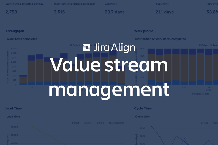 Value Stream Management screen