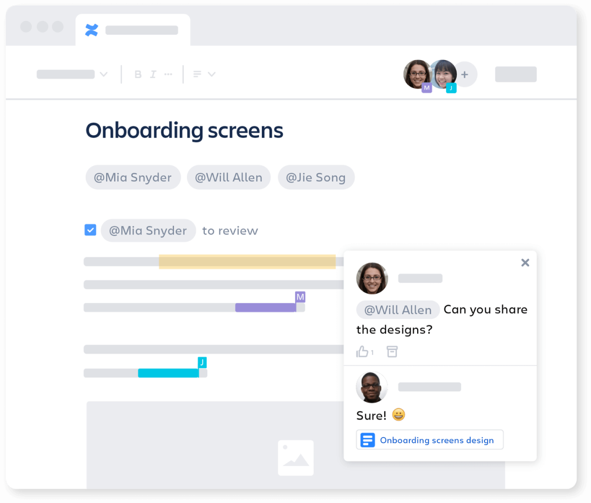 Colabora en tiempo real con comentarios insertados en Confluence