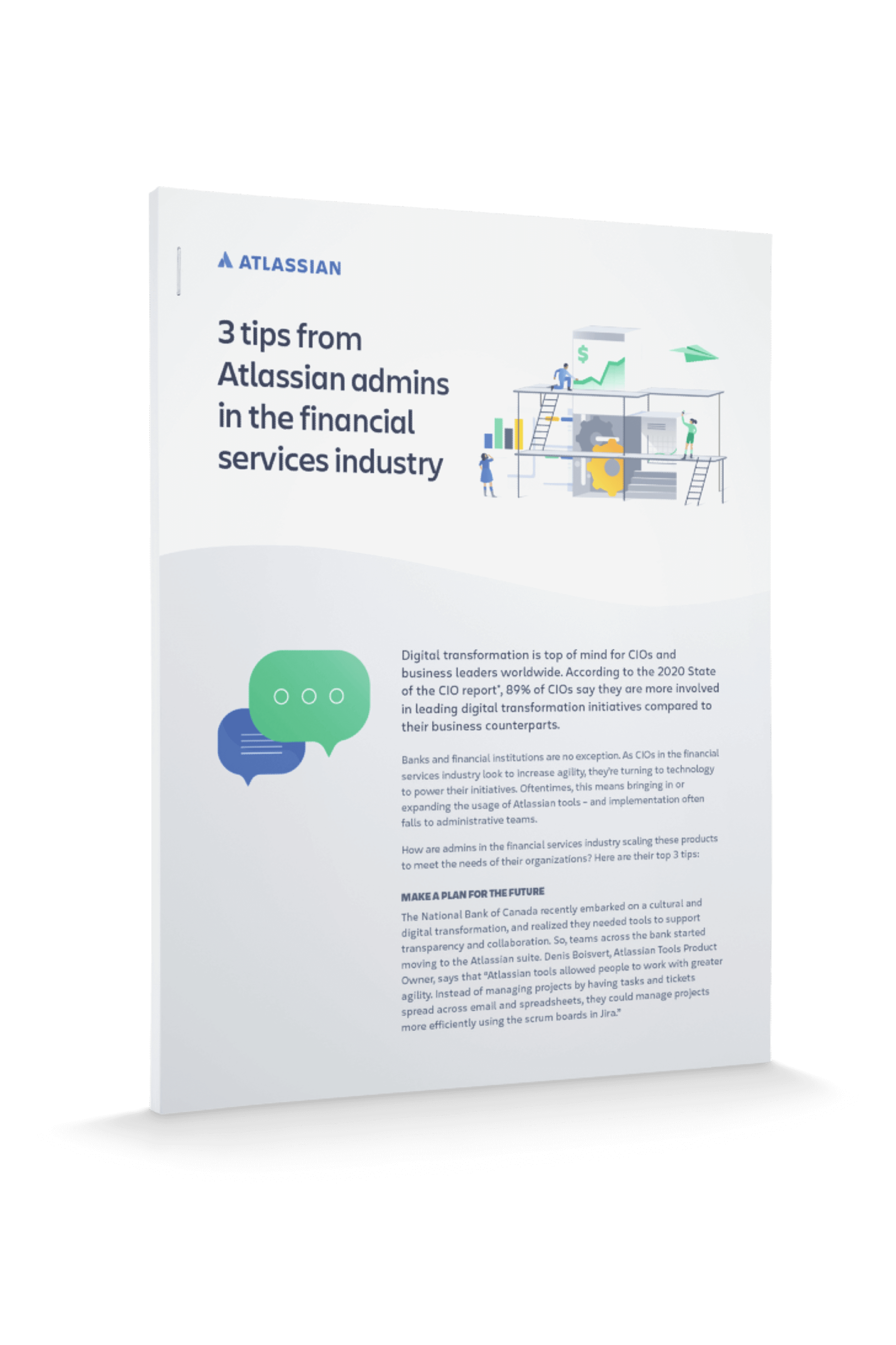 Top tips for managing Atlassian growth in the financial services industry cover page
