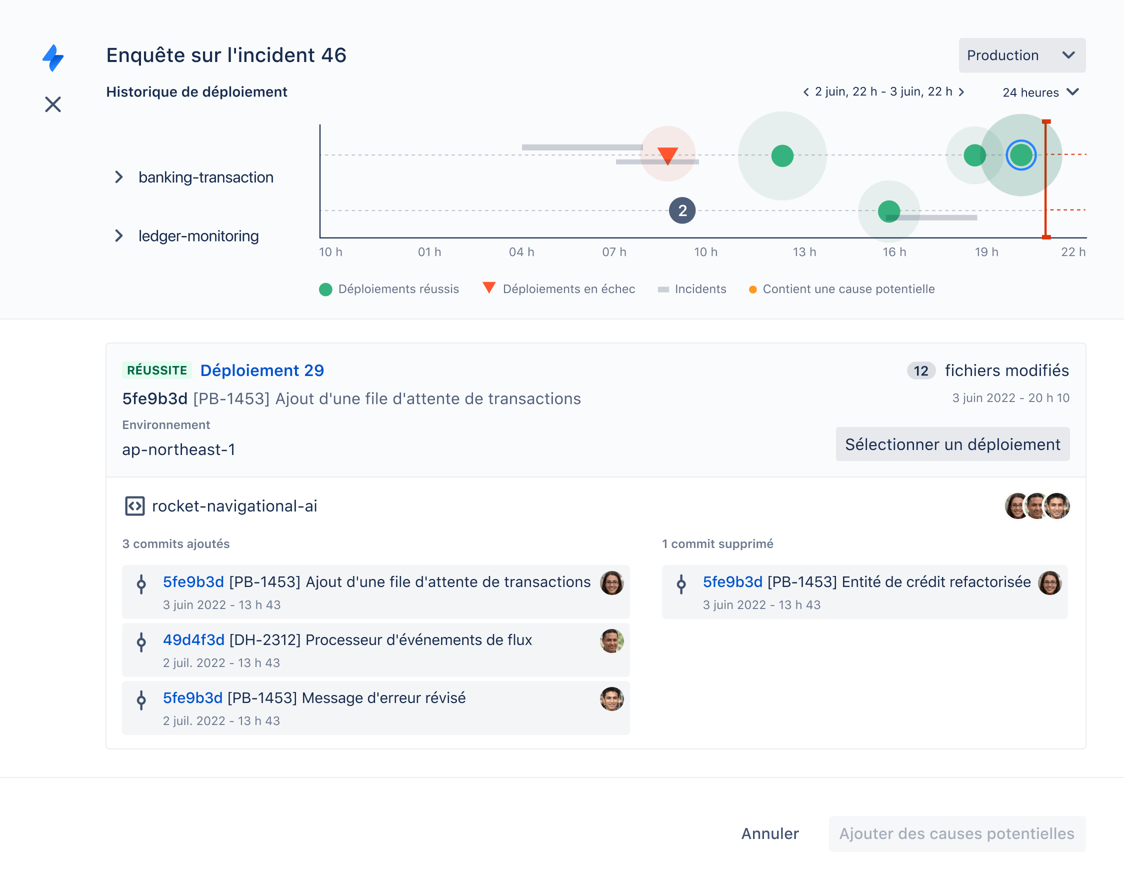 Équipes chargées des opérations informatiques et de support