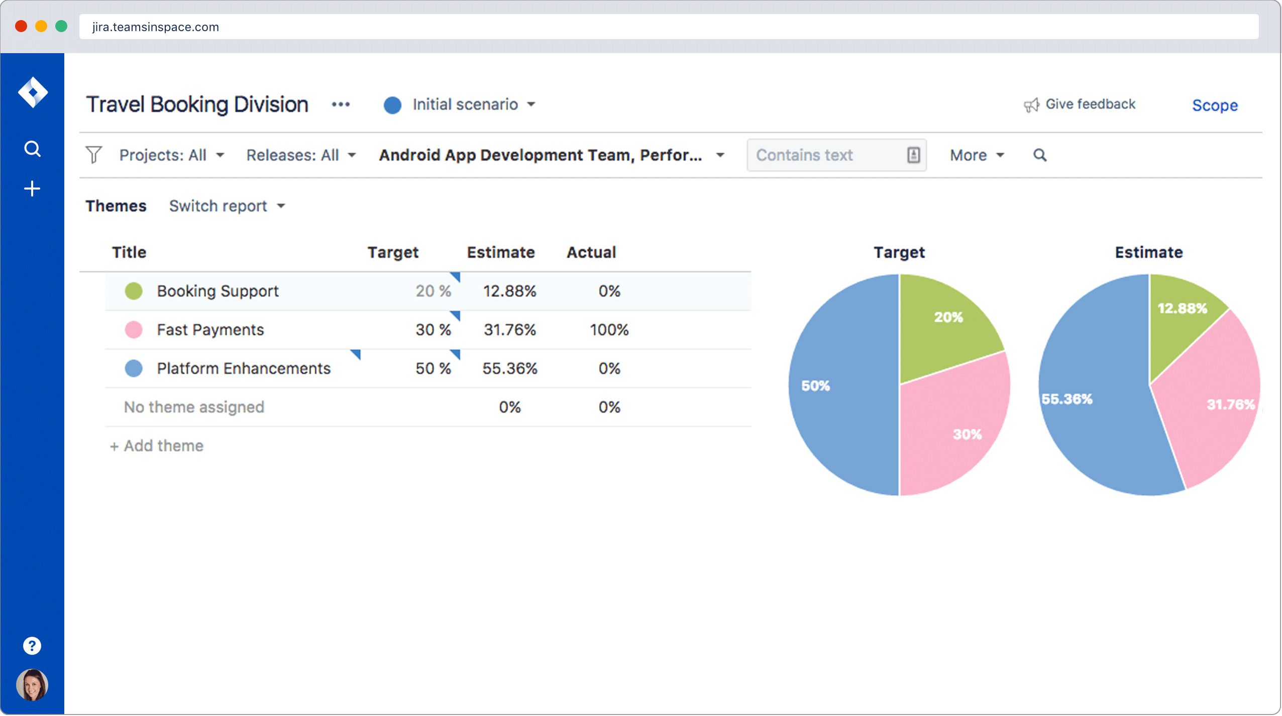创建与您在 jira software 中的工作关联的路线图