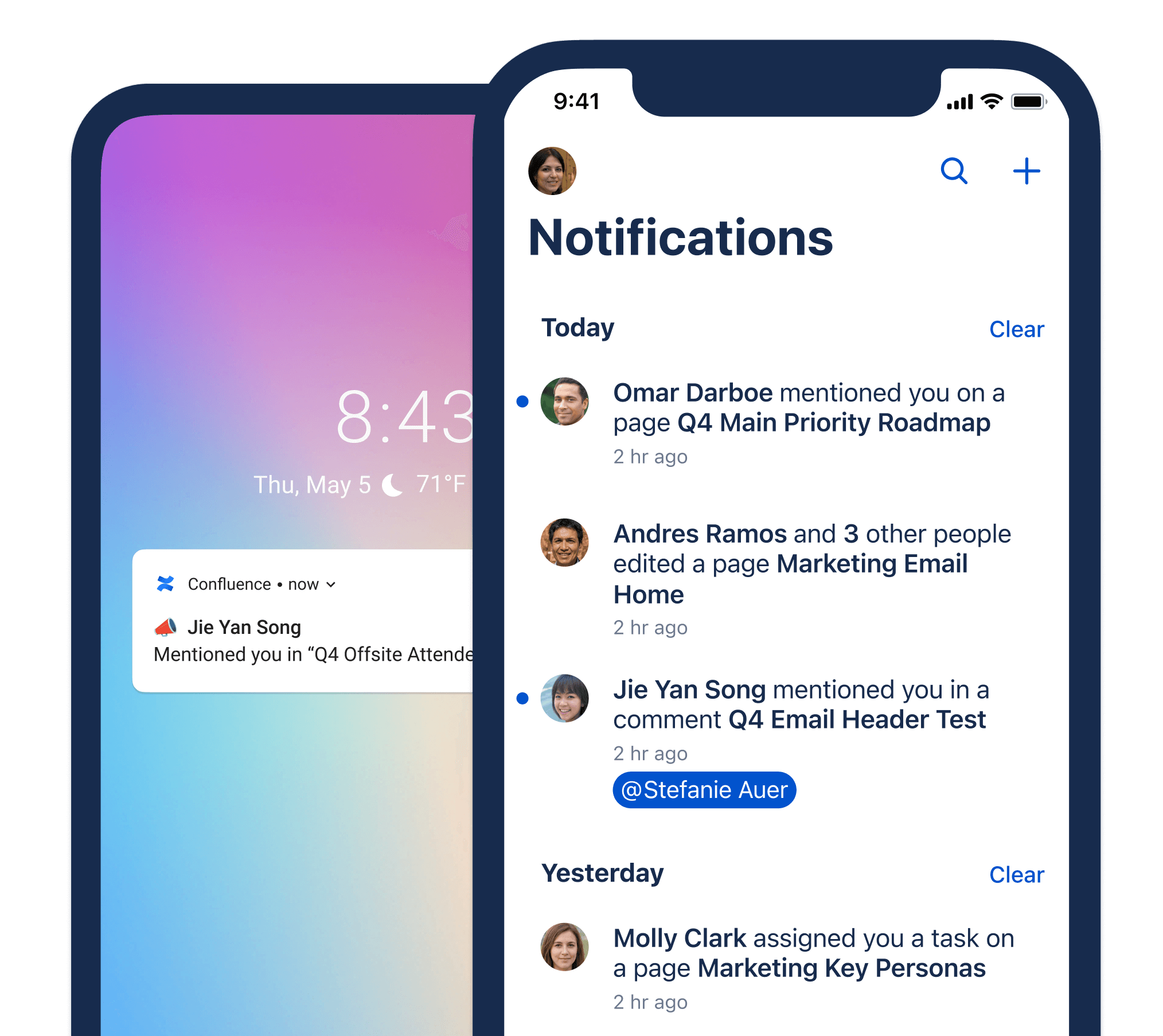 Личная домашняя страница с интеграцией Confluence и Jira Service Management