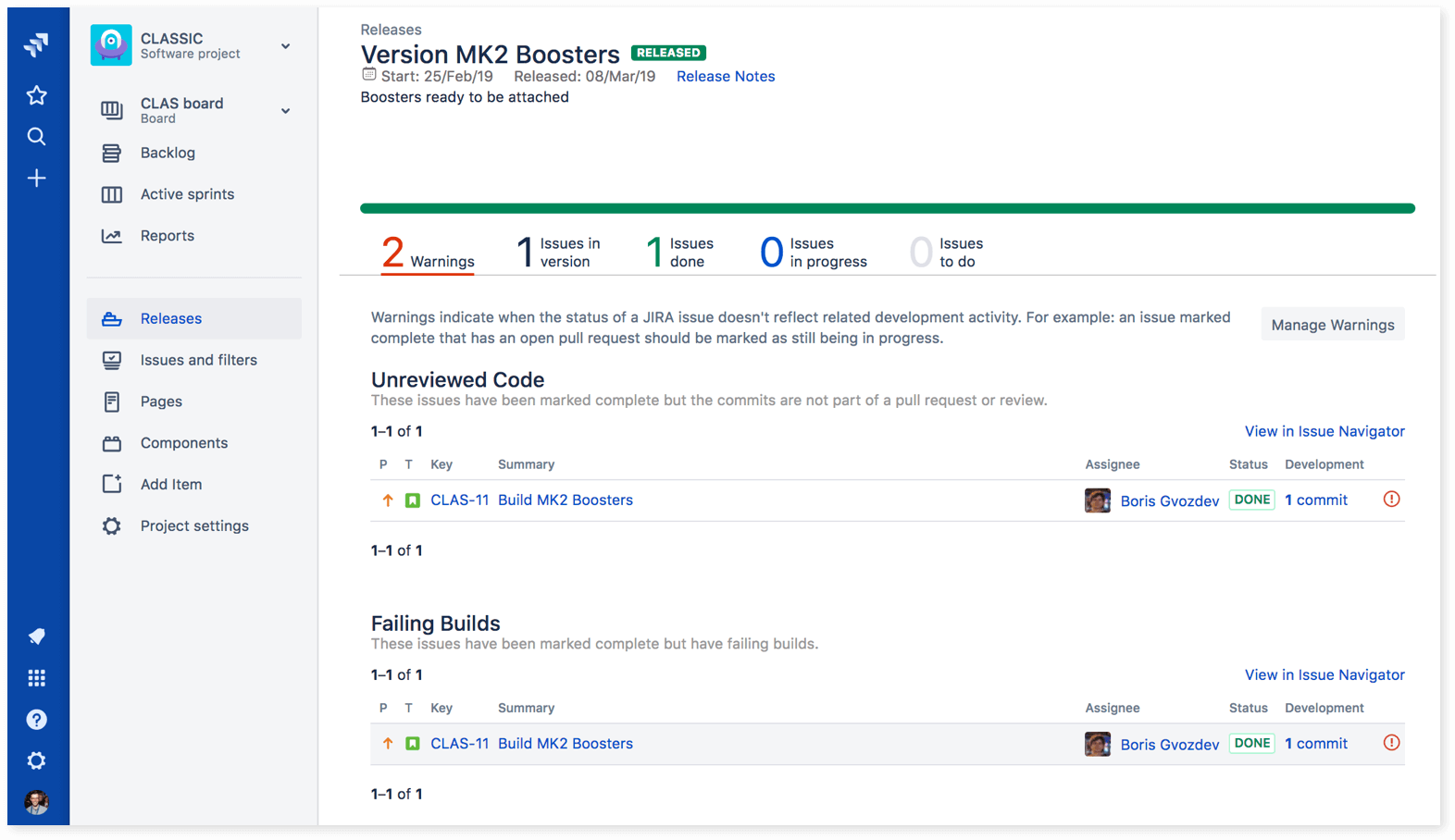 Release hub