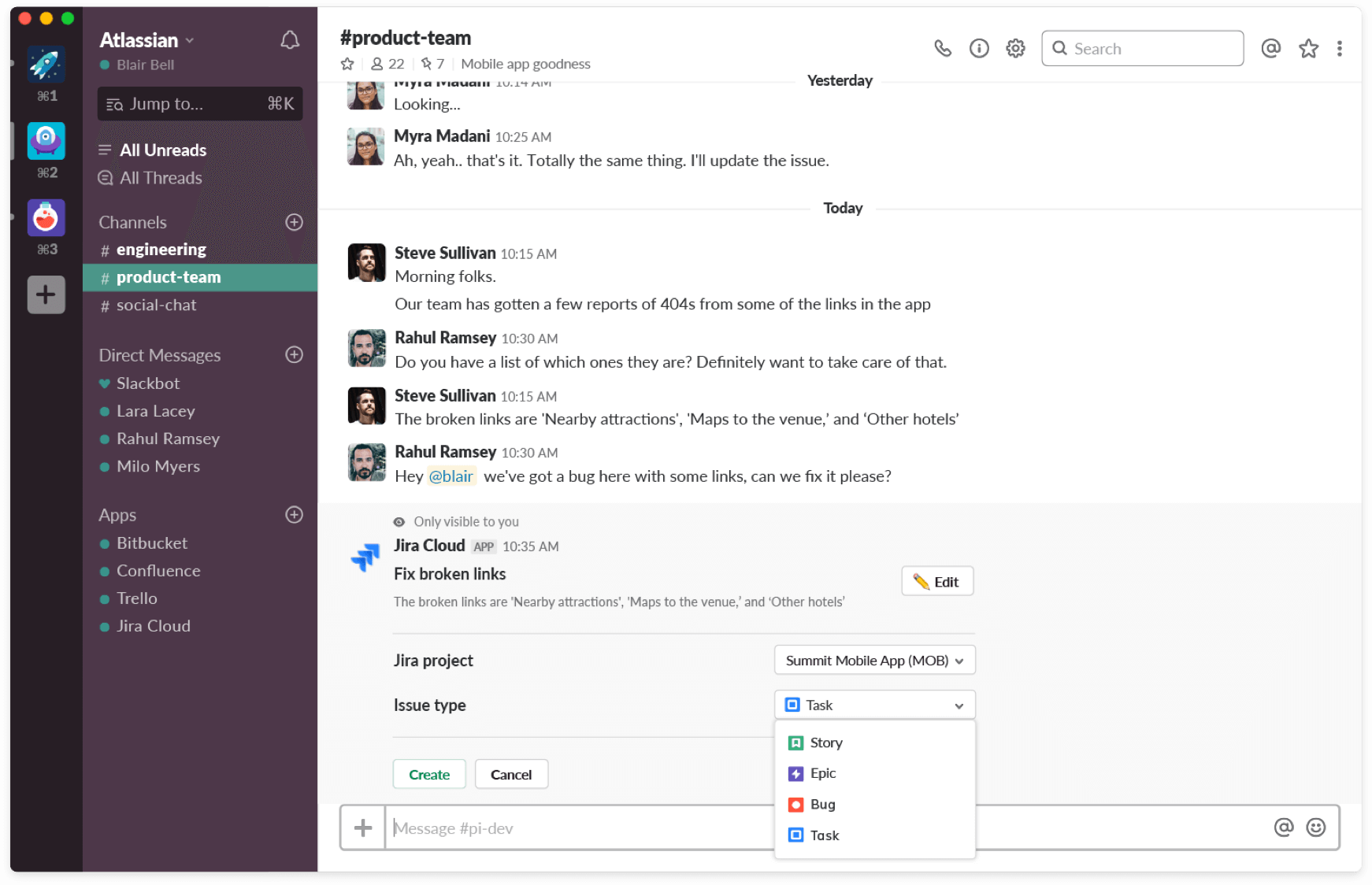 Nowe sposoby interakcji ze zgłoszeniami w systemie Jira z poziomu platformy Slack