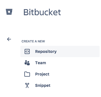 Select repository from the Bitbucket side navigation