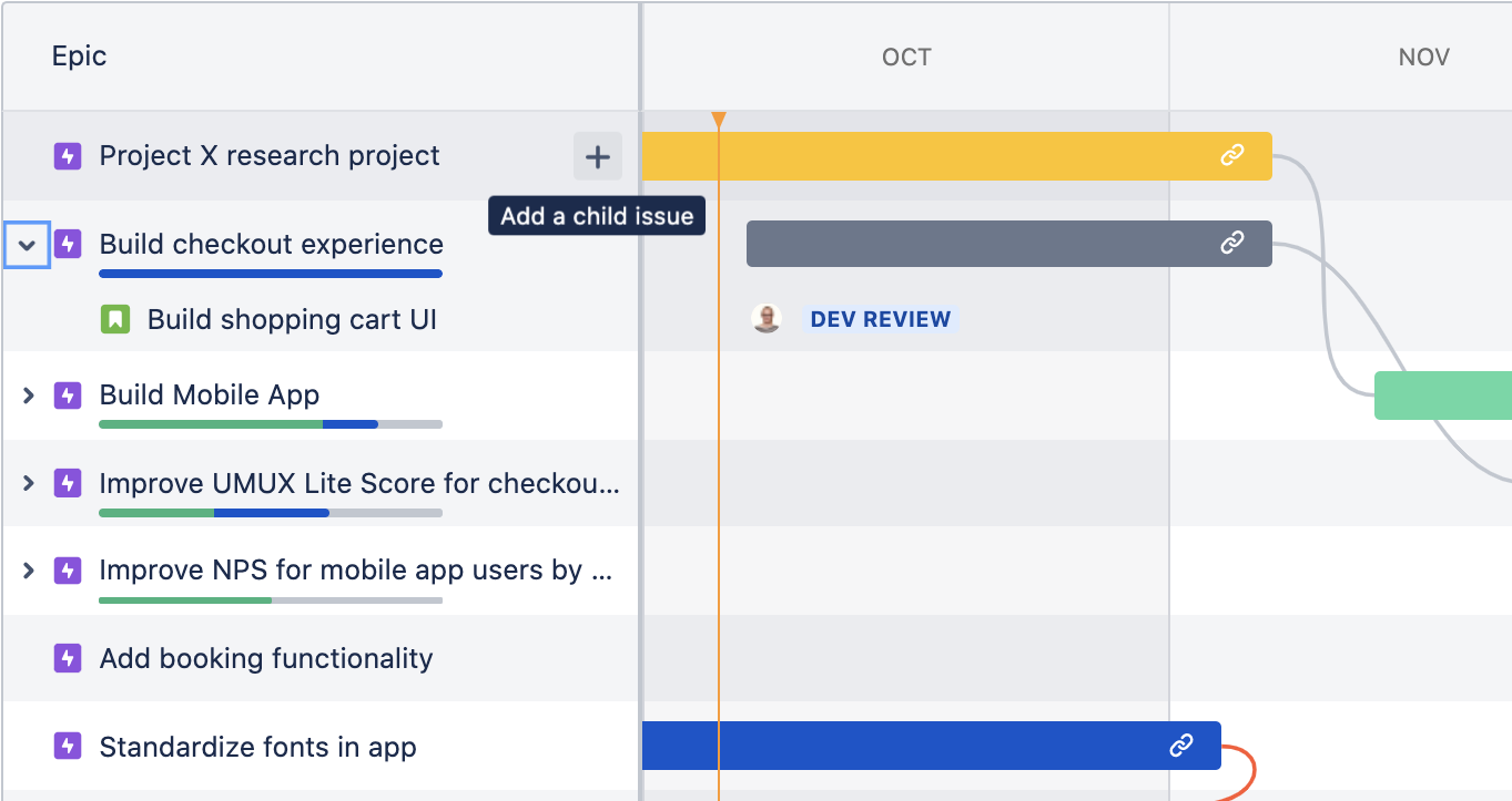 Learn how to use epics in Jira Software