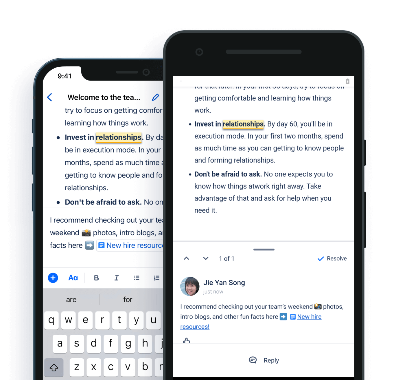 Confluence Mobile für iPhone und Android | Atlassian