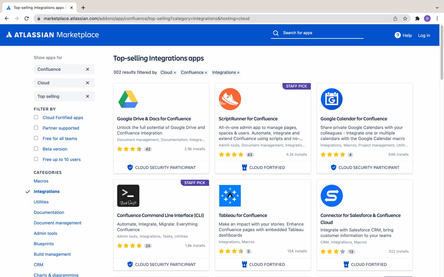 Confluence apps integrations