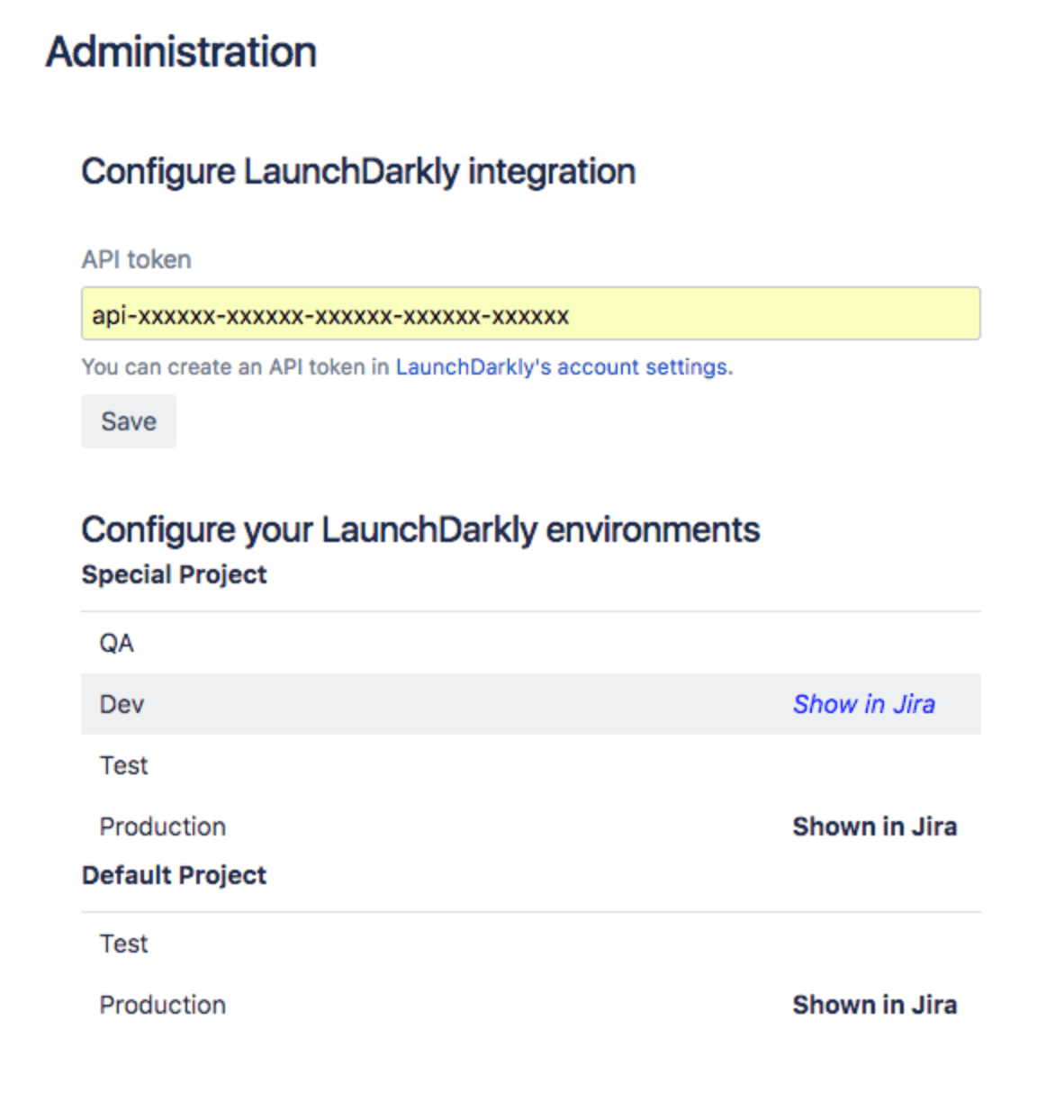 LaunchDarkly 統合を構成