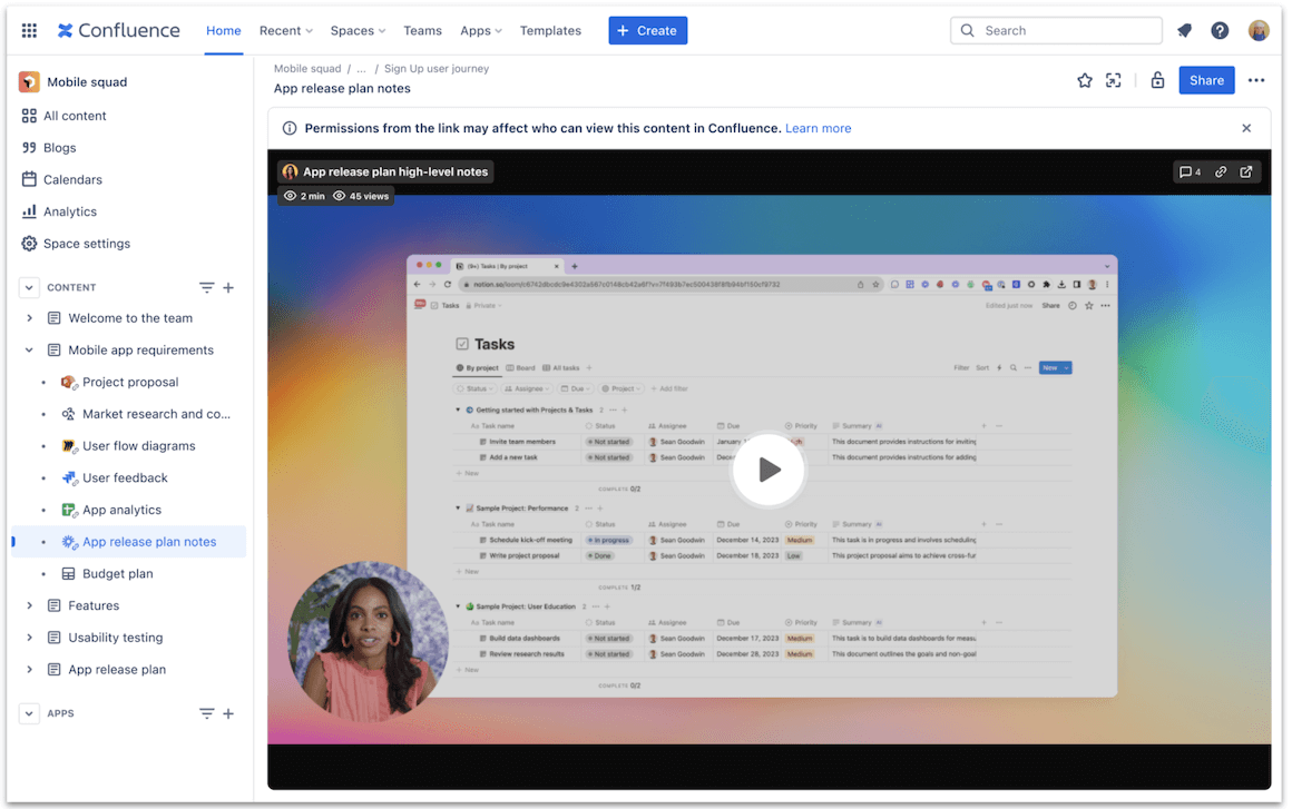 Loom in Confluence beta