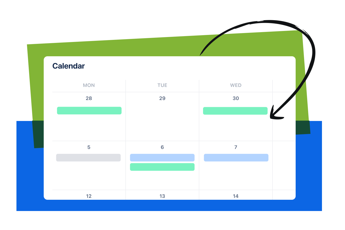 Vue Calendrier du projet