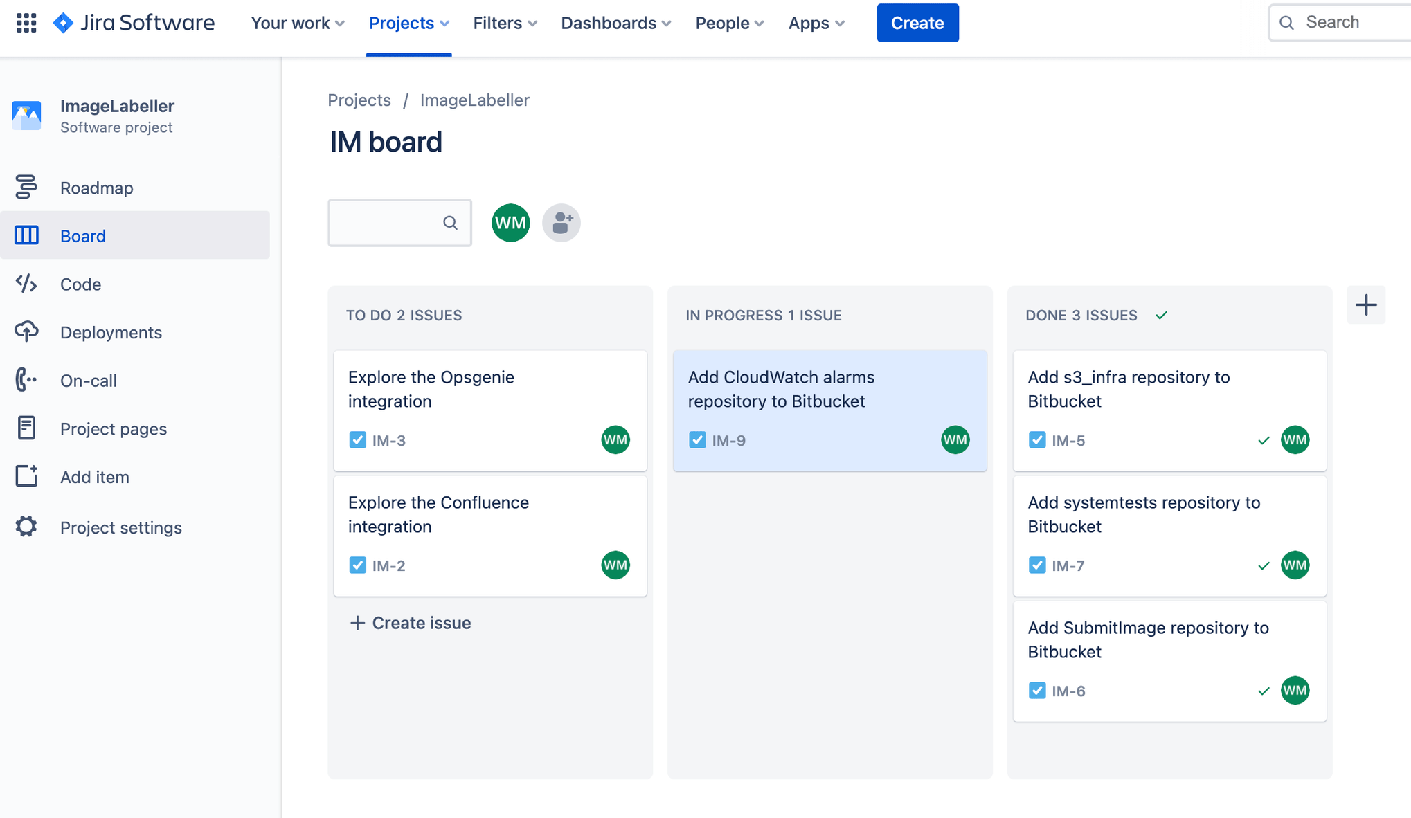 Captura de tela de adição de alarmes do Opsgenie