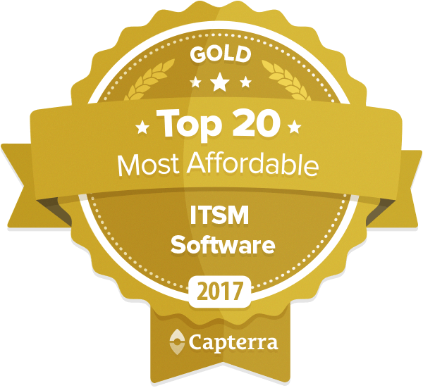Capterra #1 Affordable ITSM Software -tunnus