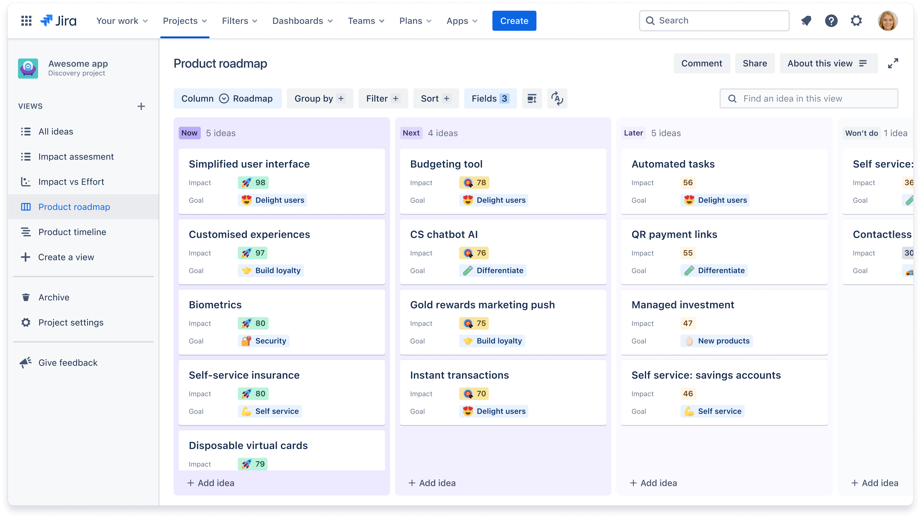 Tableau Jira Product Discovery