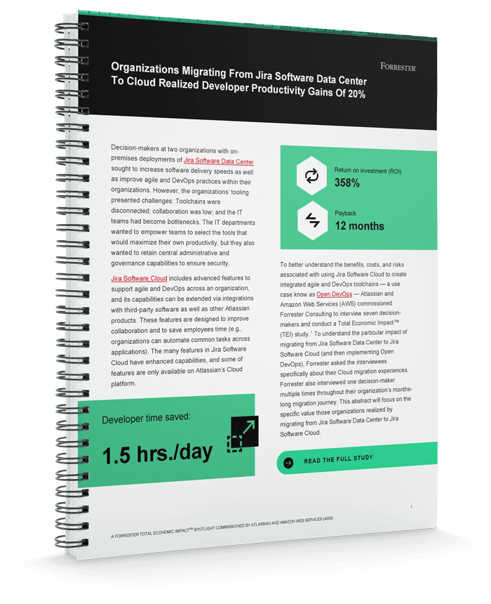 Forrester Spotlight: The Total Economic Impact of Cloud Migrations cover image