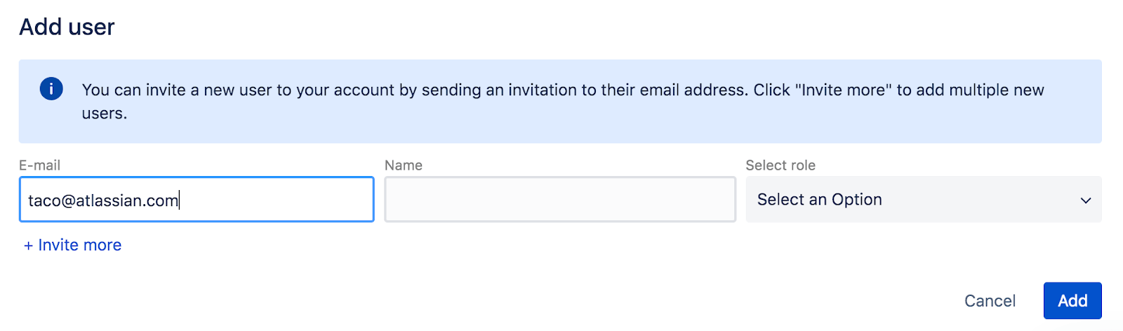屏幕截图突出显示“添加用户字段”
