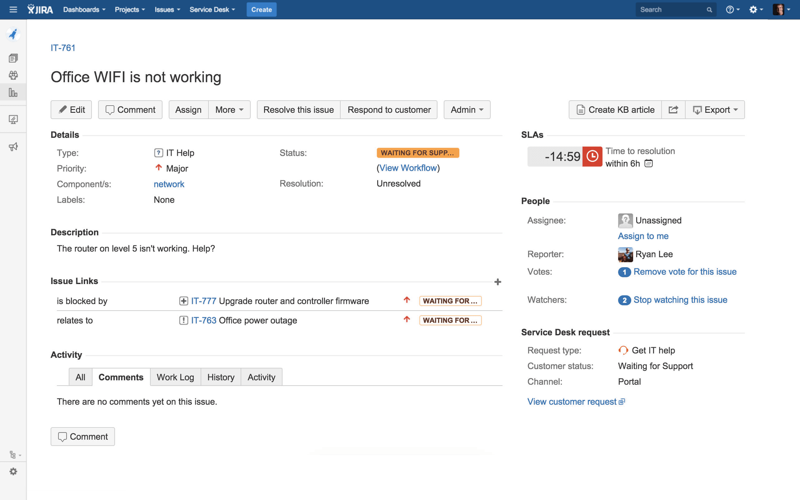 JIRA Service Desk IT Service Desk & Ticketing Atlassian