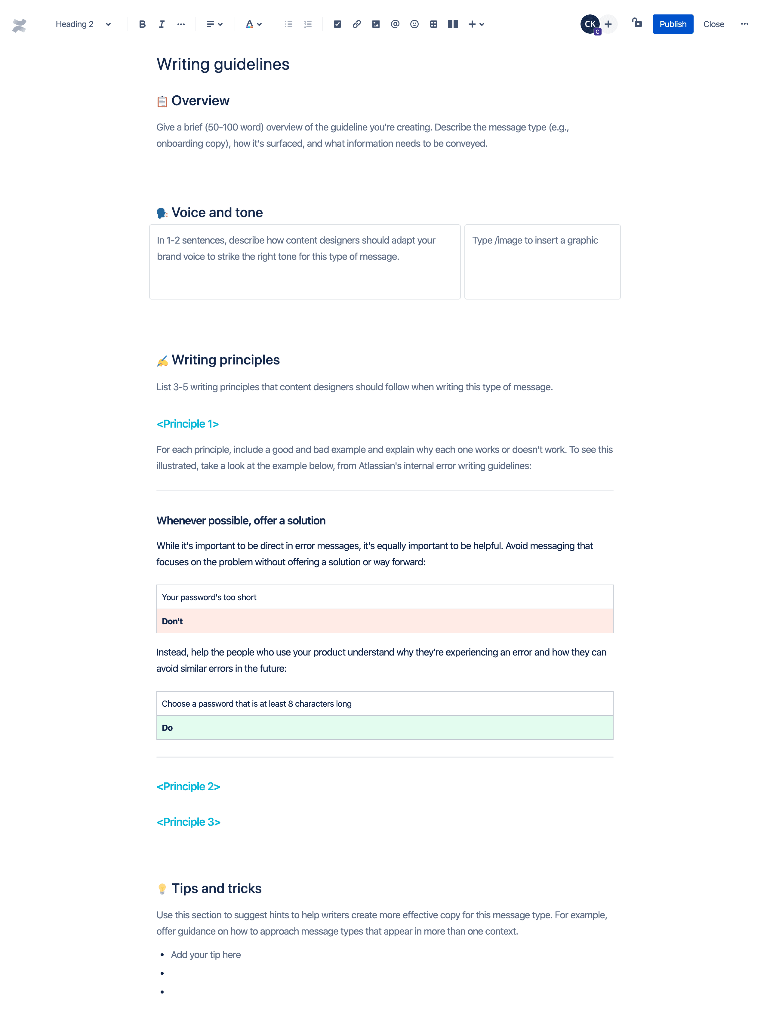 Writing Guidelines Template Atlassian   Writing Guidelines Preview En 