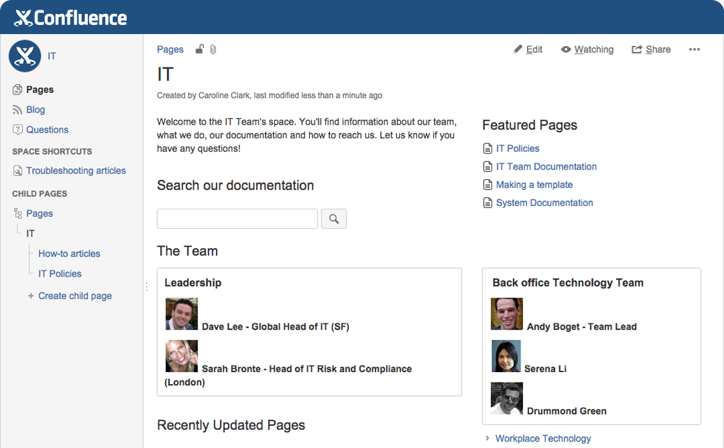 Simple, organized IT documentation