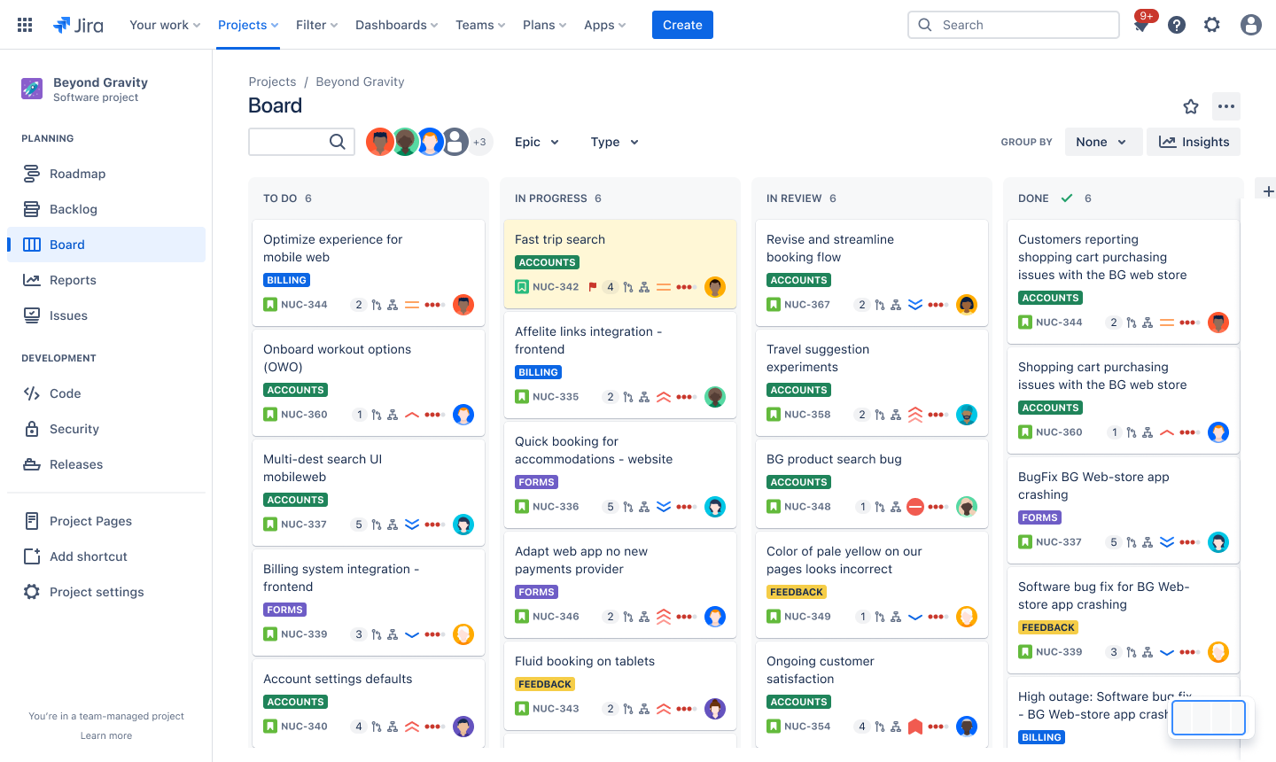 Kanban board