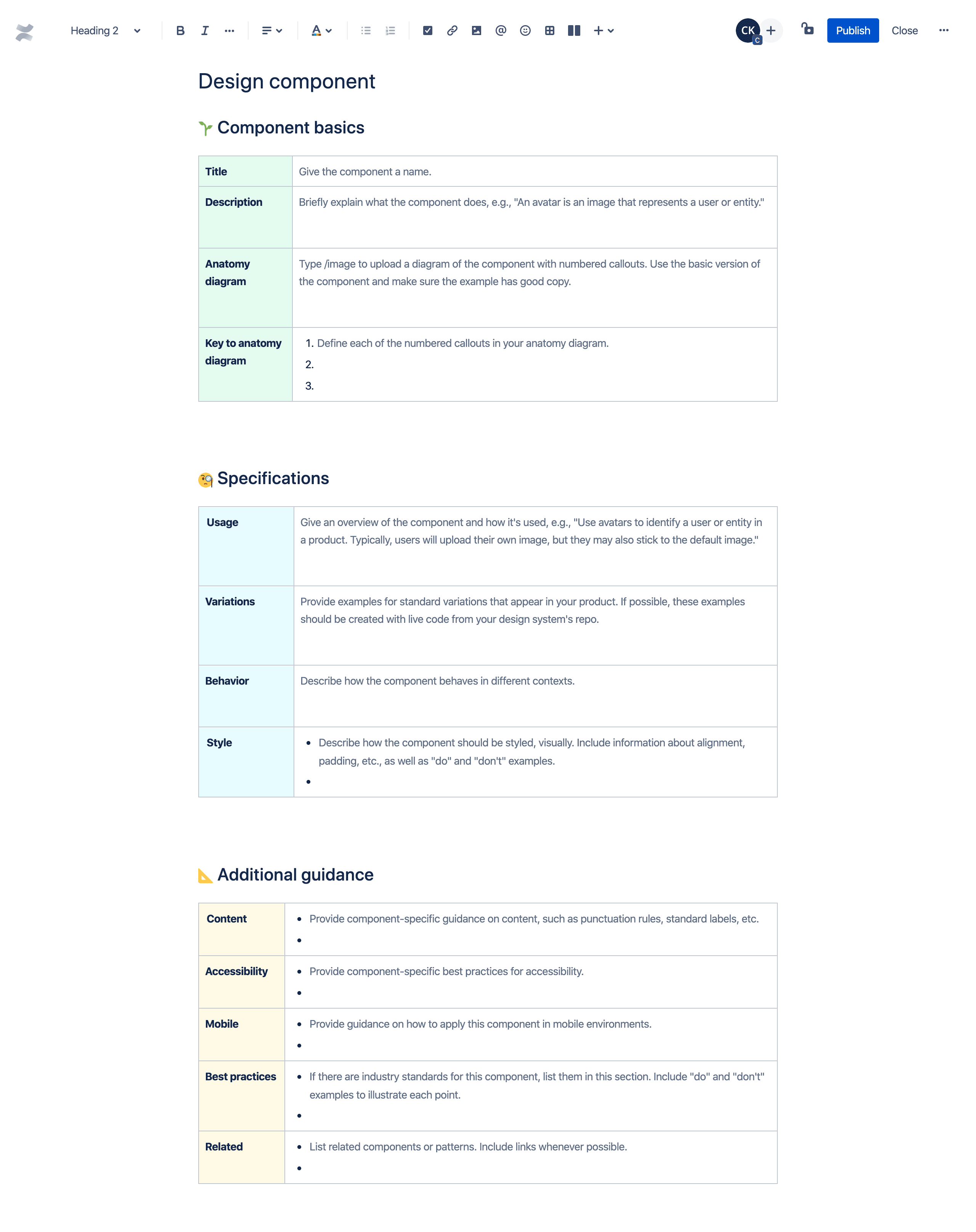 Design Component Template | Atlassian