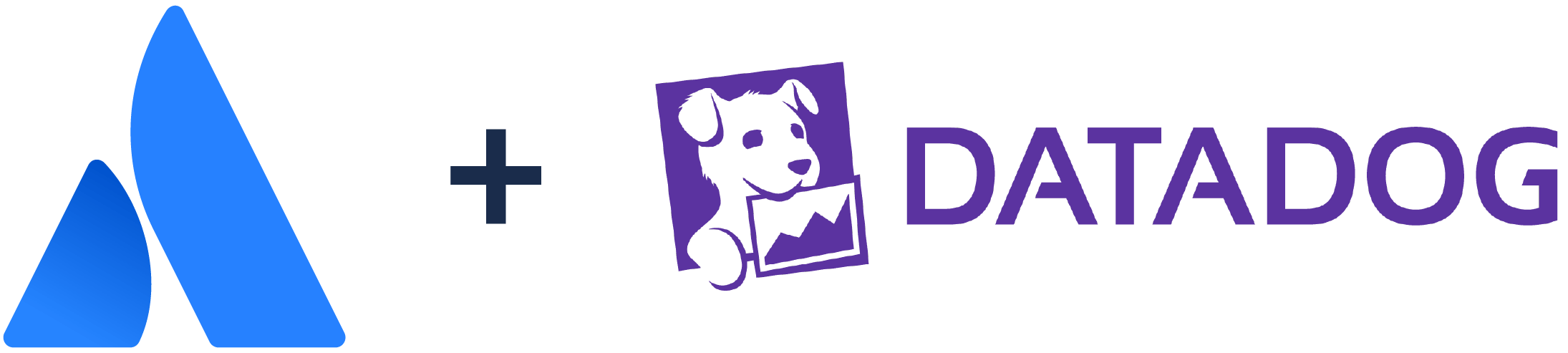 Atlassian logo + Datadog logo