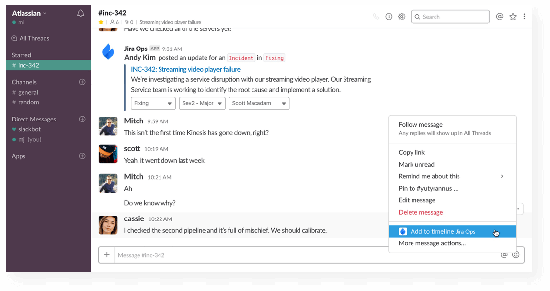 Verstuur Jira Ops
