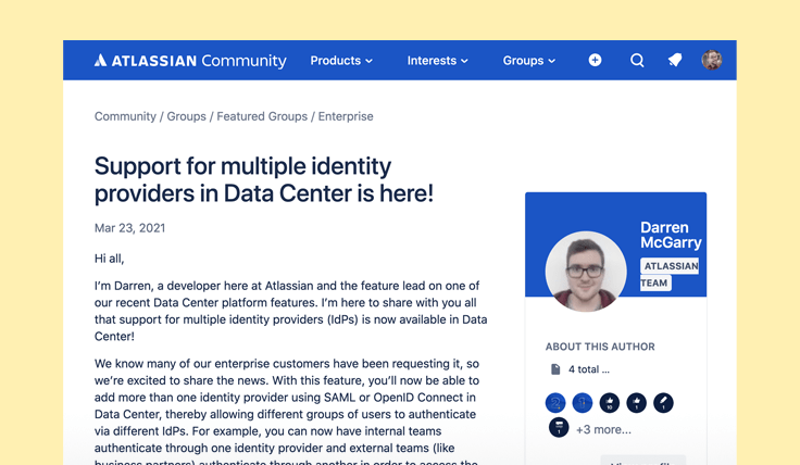 Single sign-on for Data Center | Atlassian