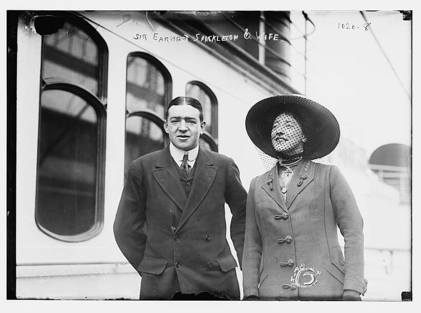 Photo of Shackleton and a woman
