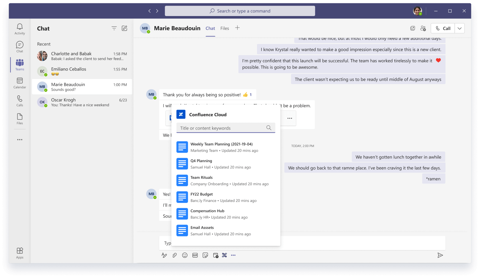 Confluence & Microsoft Teams Integration | Atlassian