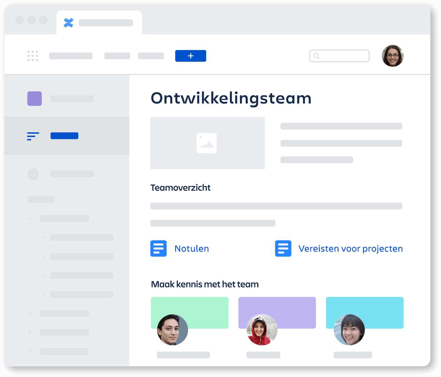 Afbeelding van ontwikkelingsteam space