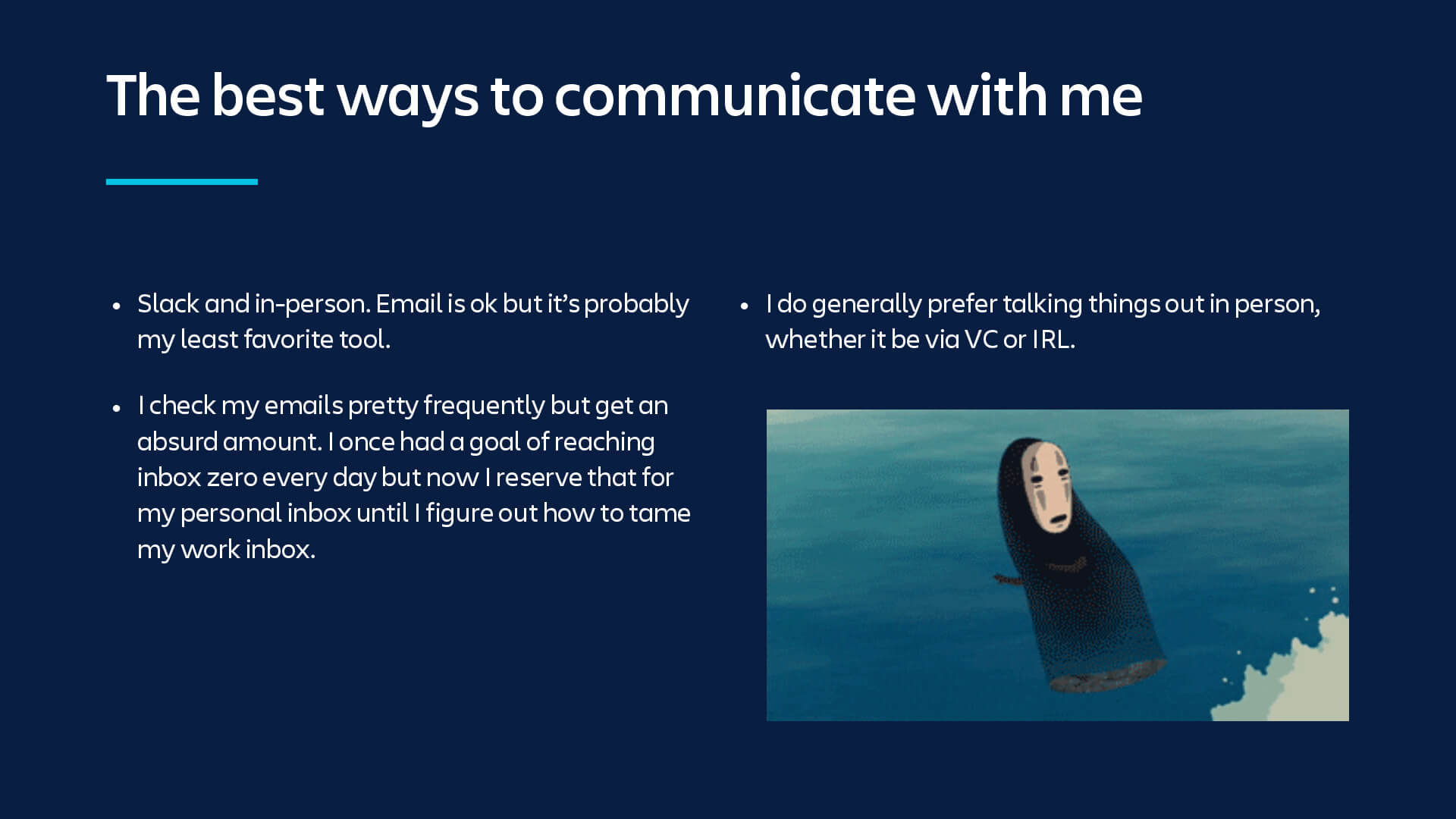 Explanation on the best way to communicate
