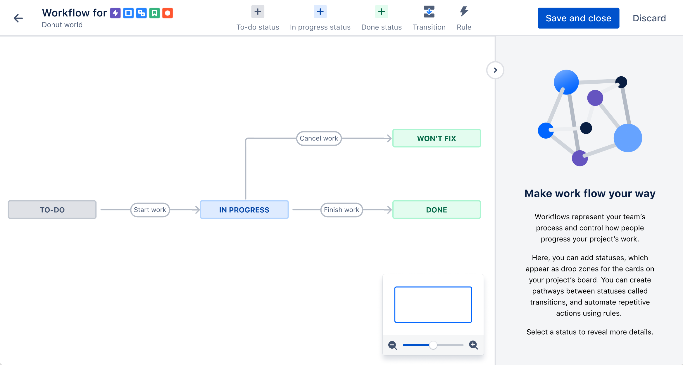 Mapping a custom workflow in Jira Software